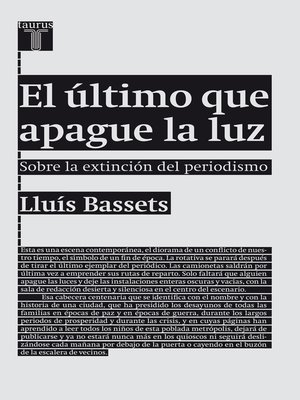 cover image of El último que apague la luz